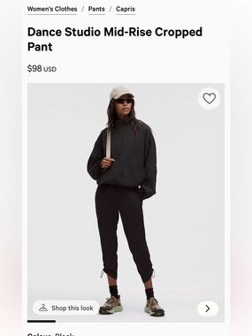 lululemon athletica Dance Studio MR Crop